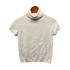 United Colors of Benetton Cashmere Blend Turtleneck Women's Small Ivory